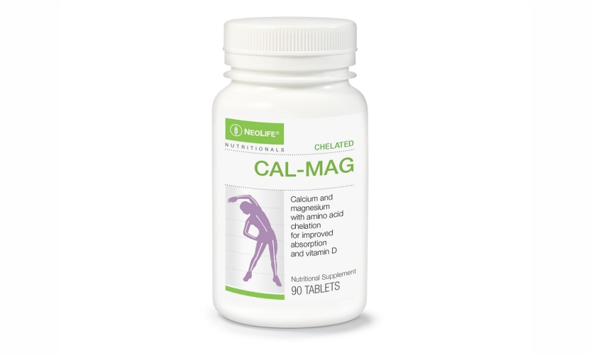 Gnld Neolife Chelated CalMag with Vitamin D supplement for strong bones and immune system